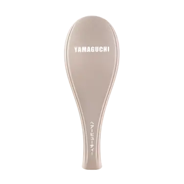 Массажная расческа с миостимуляцией Yamaguchi EMS Hair Brush Сappuccino
